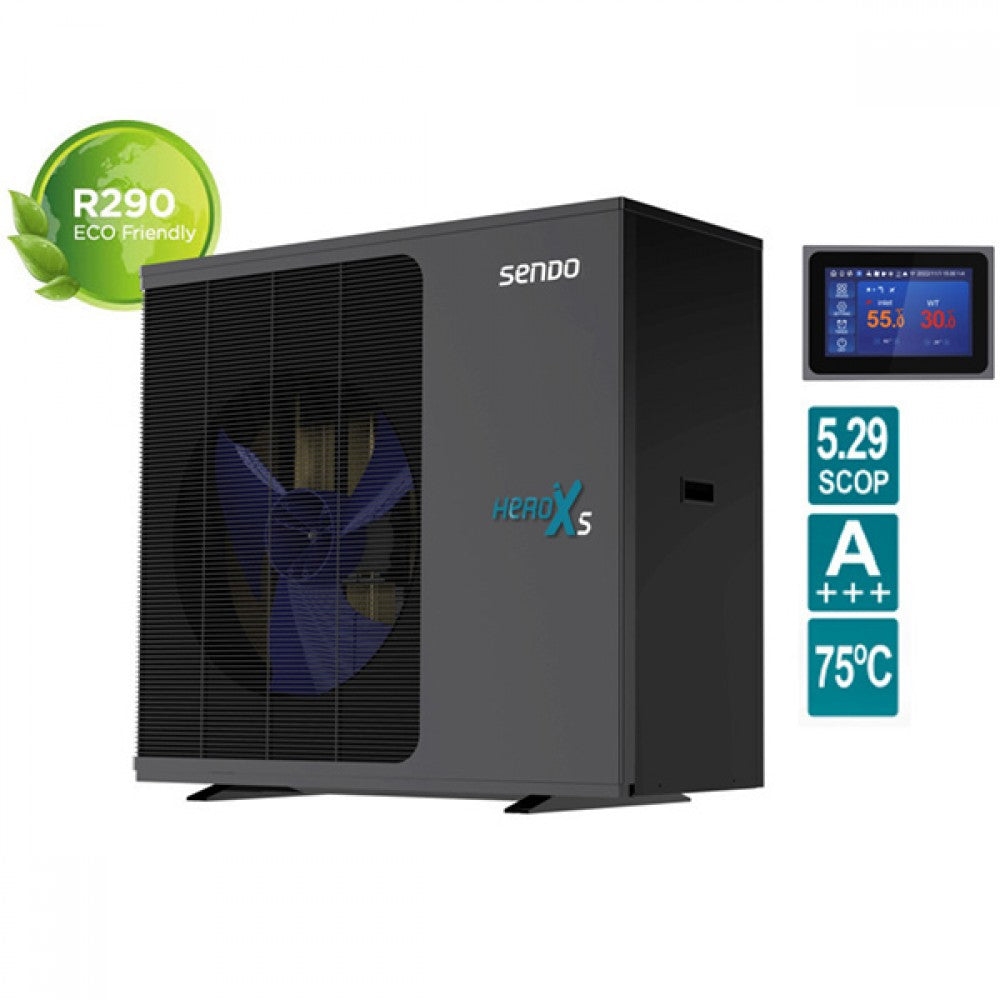 Sendo HeroXS SHP-08HXSP1 Αντλία Θερμότητας Μονοφασική 8.3kW 75°C Α+++ R290